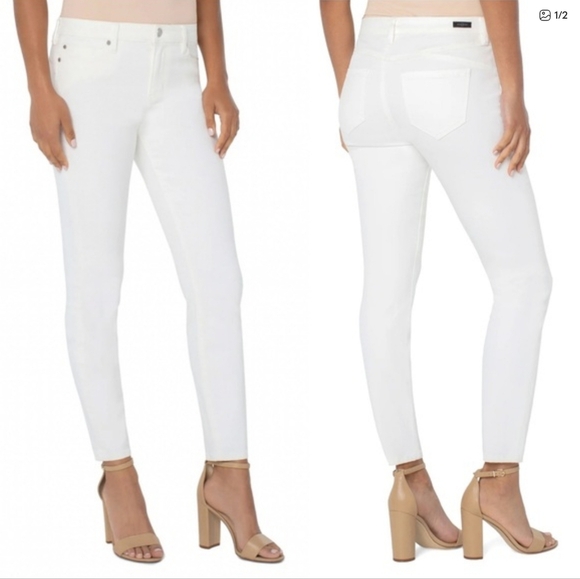 Liverpool “Piper Hugger” Ankle Skinny White Jeans – Size 4 / 27 – NWOT - Picture 5 of 16